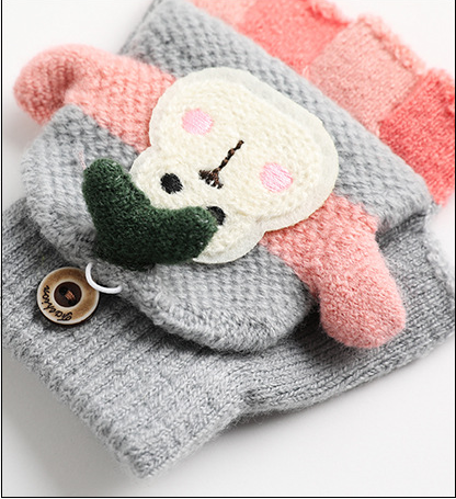 Guantes Tejidos Cortos Cálidos para Niños - Diseño Adorable - Image 8