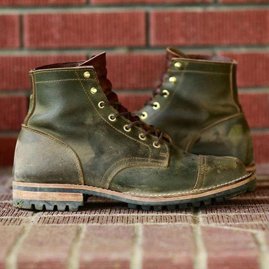 Botas Masculinas con Tacón Grueso y Remaches - Image 5