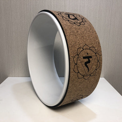 Rueda de Yoga en Corcho con Diseño de Veta de Madera - Image 6
