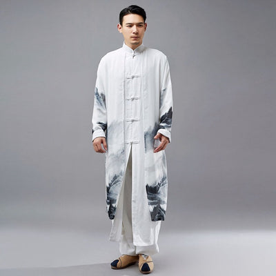 Túnica Hanfu Retro Estilo Tang Dinastía China para Hombre - Image 8