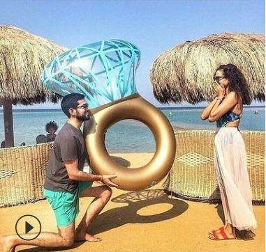 Flotador Anillo Diamante Inflable para Adultos - Piscina y Playa - Image 2