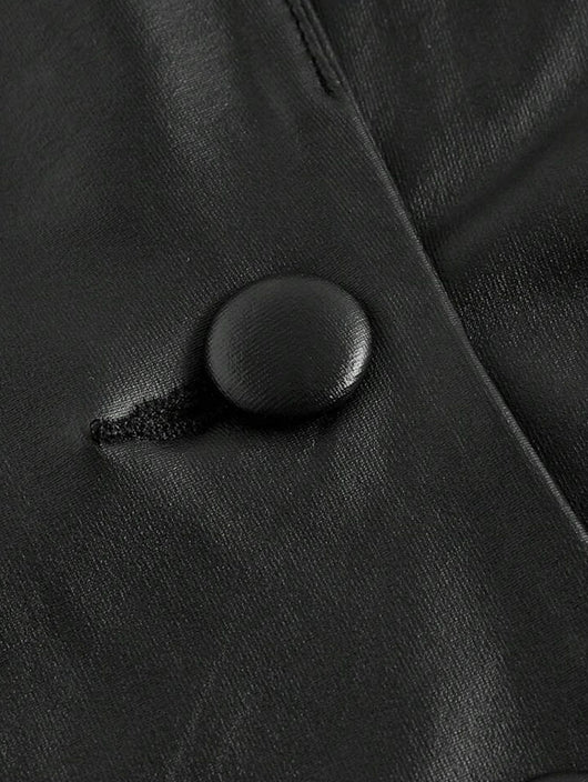Chaleco de Cuero Premium con Cuello y Botones - Image 11