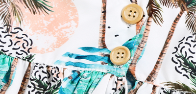 Conjunto Niña Blusa y Falda Estampado Coco Tropical - Image 13