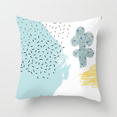 Funda de Almohada Geométrica Moderna en Poliéster Peachskin - Image 57