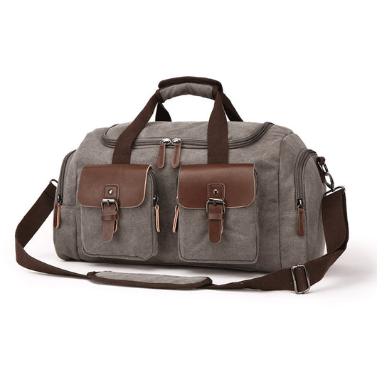 Bolsa de Viaje Estilo Europeo Americano en Lona Portátil - Image 8