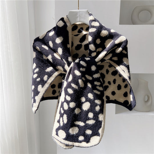 Pashmina de Hombros Anudados con Detalles en Contraste - Image 20