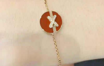 Pulsera Circular con Colgante en Forma de X para Mujer - Image 10