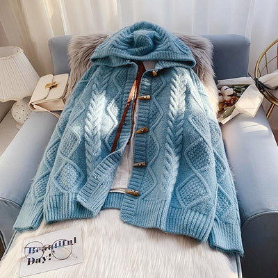 Chaqueta Sudadera con Capucha y Botones de Cuerno - Image 11