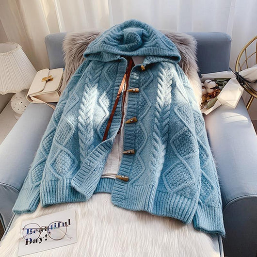 Chaqueta Sudadera con Capucha y Botones de Cuerno - Image 11