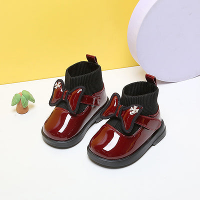 Botas Cortas de Cuero Suave para Niñas - Diseño Elegante y Cómodo