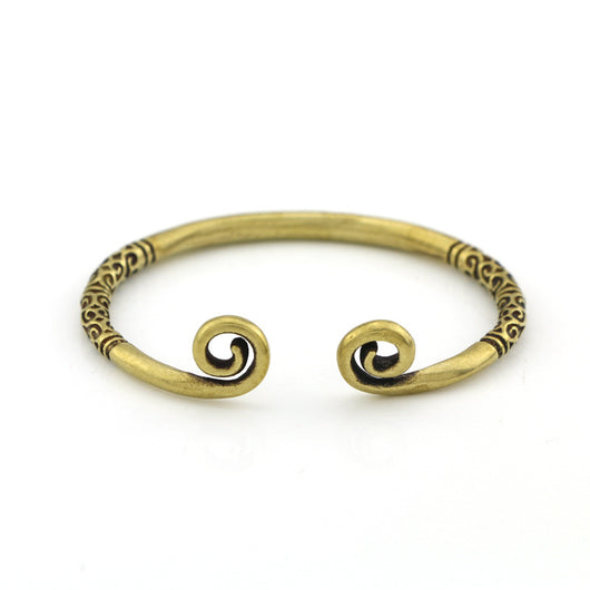 Pulsera Brazalete de Cobre Puro Tejida a Mano con Acabado Bronce Antiguo - Image 7