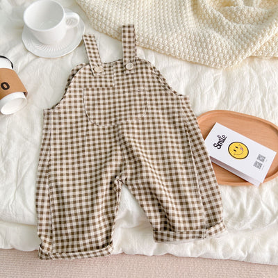 Pantalones de Pana a Cuadros para Niños Pequeños