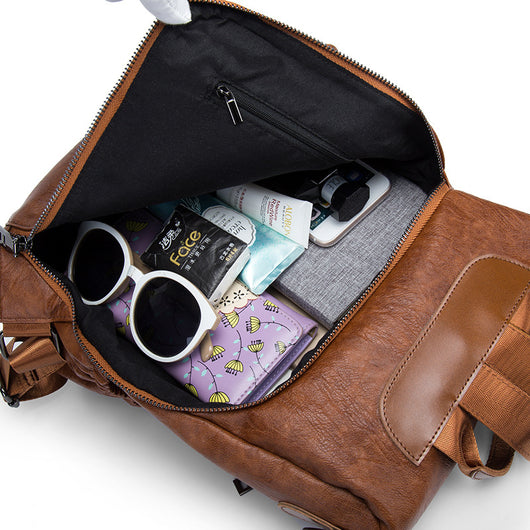 Mochila Casual Coreana para Mujer - Cuero Suave Versátil - Image 10
