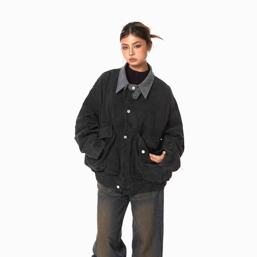 Chaqueta Casual Suelta con Bolsillos Grandes y Costuras Reforzadas - Image 2