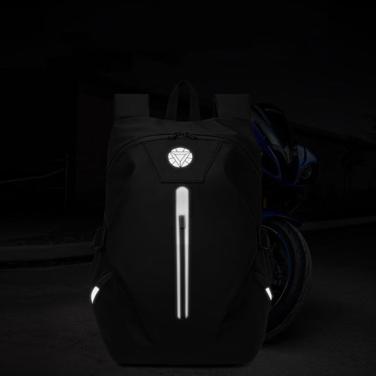 Mochila Impermeable para Motociclista con Soporte para Casco