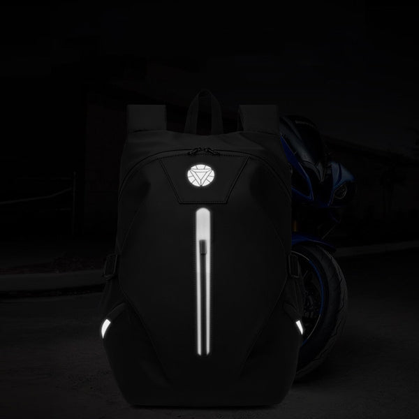 Mochila Impermeable para Motociclista con Soporte para Casco
