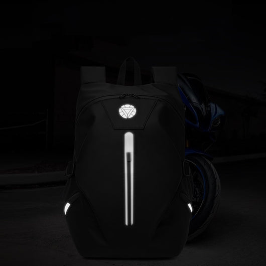 Mochila Impermeable para Motociclista con Soporte para Casco