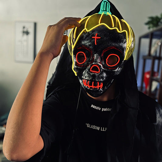 Máscara de Calavera con LED Brillante para Halloween - Image 2