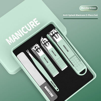 Kit de Cortaúñas Verde Oscuro Anti-salpicaduras con 4 Piezas - Image 17