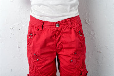 Pantalones Casuales Sueltos Capri Multicolor Talla Grande - Image 27