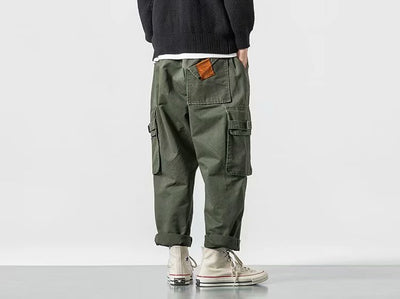 Pantalones Casuales Recortados de Pierna Recta para Hombre - Image 8