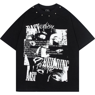 Playera Hombre Estampado Abstracto Manga Corta - Image 2