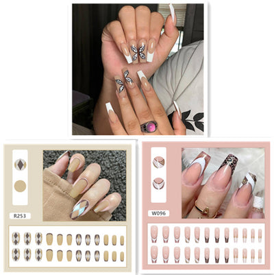 Uñas Postizas Minimalistas con Diseño Removible - Image 6