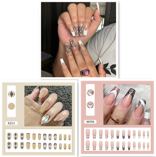 Uñas Postizas Minimalistas con Diseño Removible - Image 6