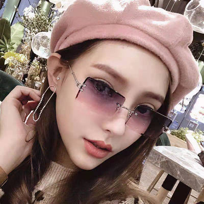 Gafas de Sol Rimless Europeas - Diseño Moderno y Minimalista - Image 2