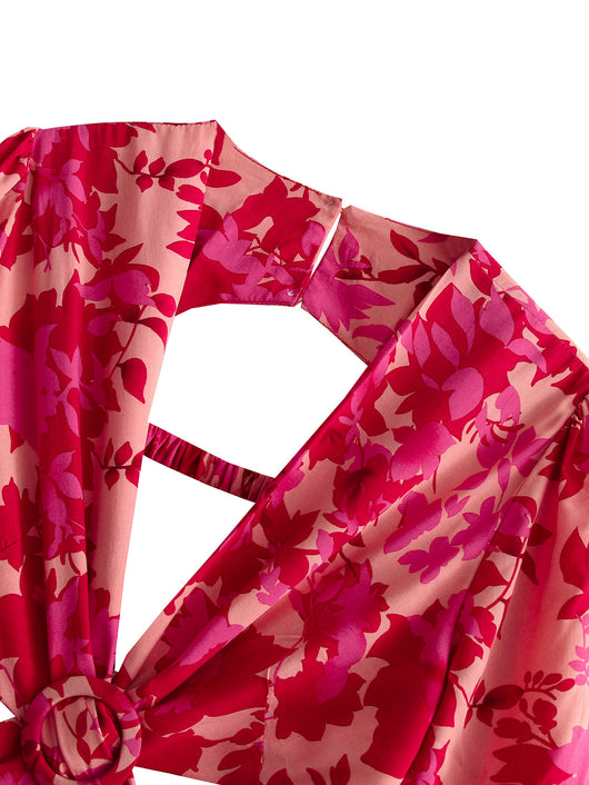 Vestido Retro Europeo Hueco con Estampado Irregular - Image 22