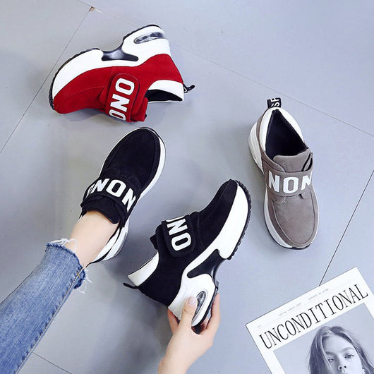 Zapatillas Plataforma Estilo Coreano con Velcro y Suela Gruesa para Estudiantes - Image 8