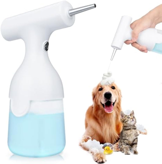 Dispensador Automático de Espuma para Baño de Mascotas con Carga USB