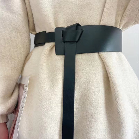 Cinturón Ancho Decorativo para Mujer sin Perforación - Estilo Occidental