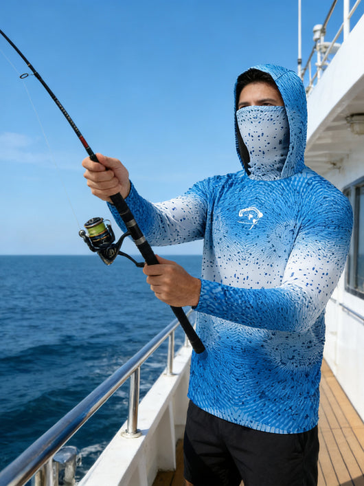 Camisa de Pesca UPF 50 Anti UV Manga Larga para Hombre