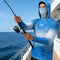 Camisa de Pesca UPF 50 Anti UV Manga Larga para Hombre