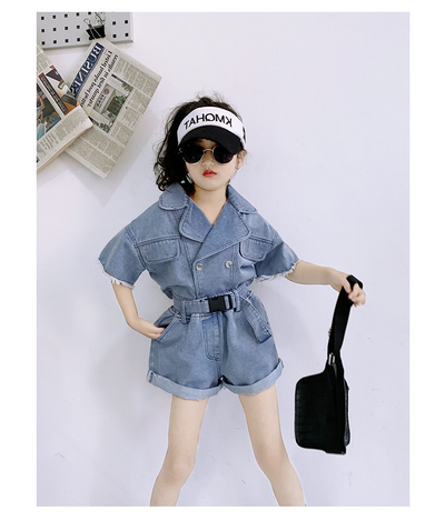 Chaqueta de Trabajo Infantil Estilo Coreano con Solapa Recta - Image 15