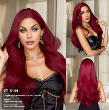 Peluca Larga Efecto Cabello Natural 60cm - Línea de Cabello Realista para Presentadoras - Image 21