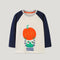 Playera Cuello Redondo Estampado Calabaza Halloween Otoño Europeo Americano