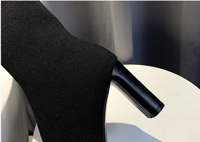 Tacones Altos Puntiagudos con Caña Elástica Ajustable - Image 13