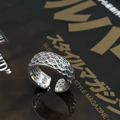 Anillo de Plata Esterlina 925 Artístico Tailandés con Grabado Personalizado Retro - Image 4