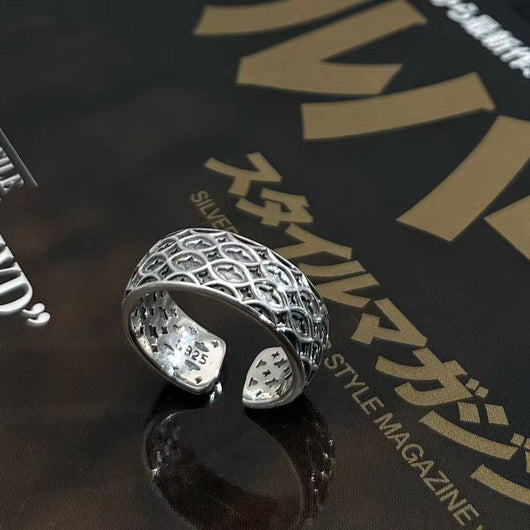 Anillo de Plata Esterlina 925 Artístico Tailandés con Grabado Personalizado Retro - Image 4