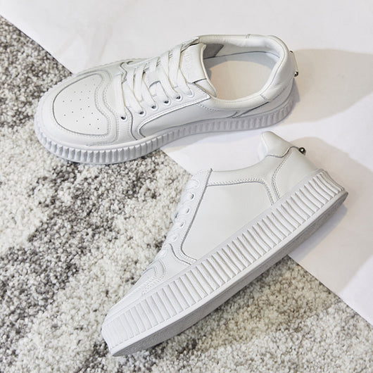 Tenis Casuales Beige Bajo Perfecto para Combinar