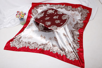 Pañuelo de Seda Estampado Vintage para Mujer - Image 56