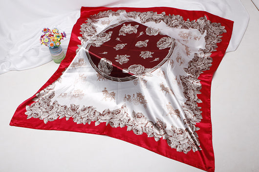 Pañuelo de Seda Estampado Vintage para Mujer - Image 56