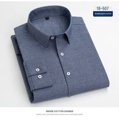 Camisa Ejecutiva Manga Larga Color Sólido con Bolsillo - Image 18