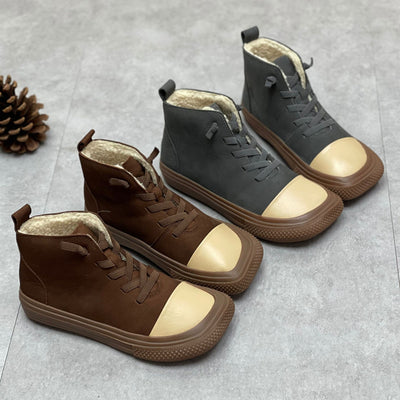 Botas de Cuero Artesanales para Mujer con Punta Cuadrada - Image 9