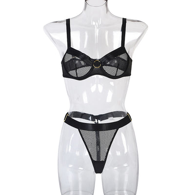 Conjunto de Lencería Sexy con Detalles en Malla - Image 10