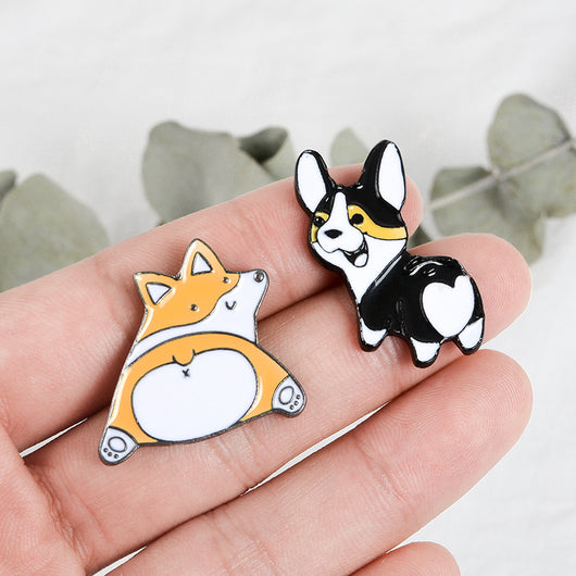 Broche Pin Perro Cartoon con Efecto Goteo - Insignia Aleación Metálica - Image 9