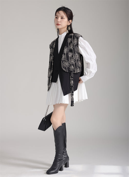 Vestido Camisero Plisado Manga Larga Diseño Exclusivo - Image 17