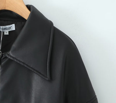 Chaqueta de Cuero PU para Motociclista Estilo Pan - Image 15